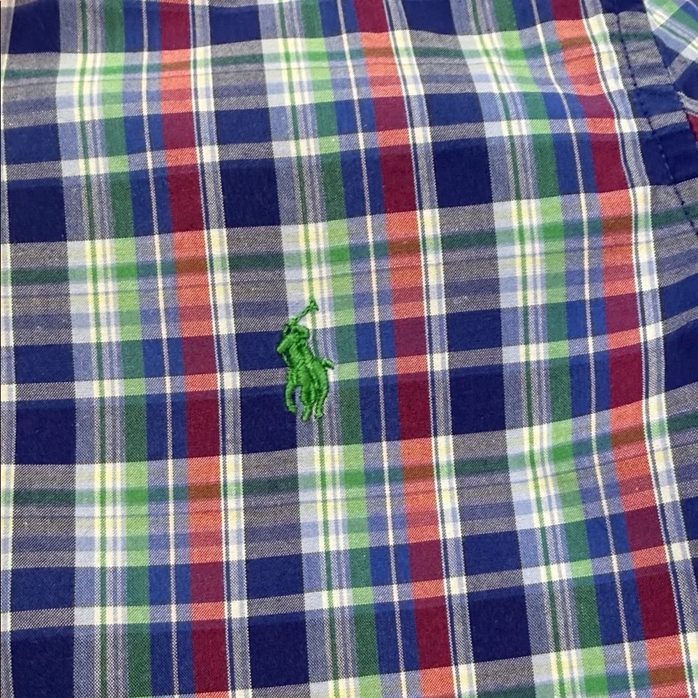 Ralph Lauren Vibrant Plaid Button-Down‎ Shirt